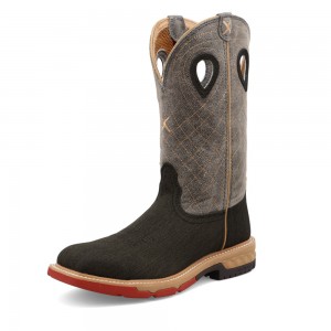 Twisted X 12" Western Trabajo Boot Grises Grises | JDIR4183