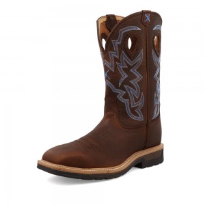 Twisted X 12" Western Trabajo Boot Marrom Marrom | EBYB2118