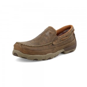 Twisted X Trabajo Slip-On Driving Moc Bomber | YOPX0832