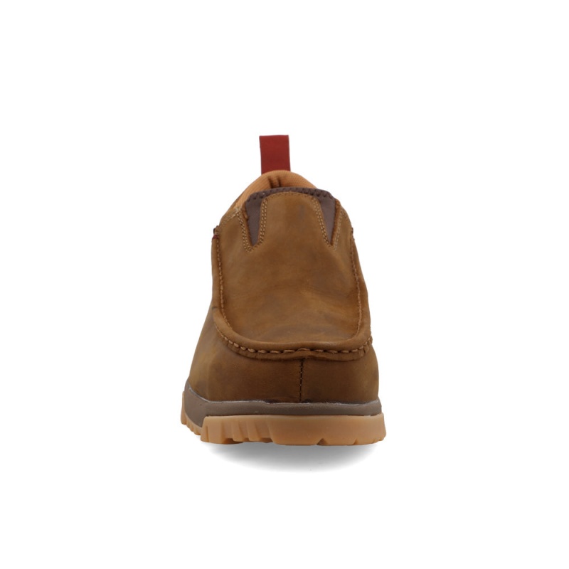 Twisted X Trabajo Slip-On Driving Moc Distressed Saddle | ZGYB9563